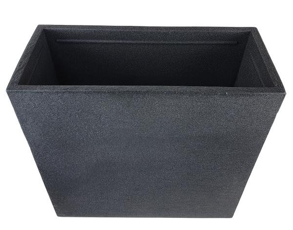 Pflanzkübel Raumteiler Kunststoff anthrazit 60x26x60cm